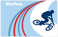 Thumbnail for Personalized Bicycle Placemat X - Cyclist Silhouette II -  View