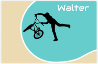 Thumbnail for Personalized Bicycle Placemat XI - Cyclist Silhouette I -  View