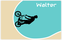 Thumbnail for Personalized Bicycle Placemat XI - Cyclist Silhouette IV -  View