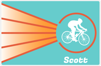 Thumbnail for Personalized Bicycle Placemat XIII - Cyclist Silhouette II -  View