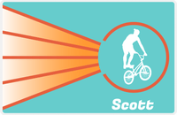 Thumbnail for Personalized Bicycle Placemat XIII - Cyclist Silhouette VI -  View