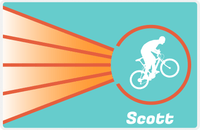 Thumbnail for Personalized Bicycle Placemat XIII - Cyclist Silhouette VII -  View