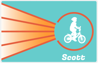 Thumbnail for Personalized Bicycle Placemat XIII - Cyclist Silhouette VIII -  View