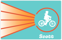 Thumbnail for Personalized Bicycle Placemat XIII - Cyclist Silhouette IX -  View