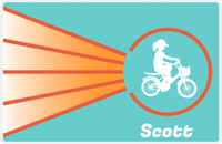 Thumbnail for Personalized Bicycle Placemat XIII - Cyclist Silhouette X -  View