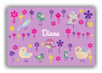 Thumbnail for Personalized Birds Canvas Wrap & Photo Print IV - Purple Background - Front View