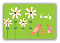 Thumbnail for Personalized Birds Canvas Wrap & Photo Print V - Green Background - Birds V - Front View