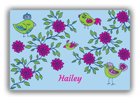 Thumbnail for Personalized Birds Canvas Wrap & Photo Print VIII - Blue Background - Front View