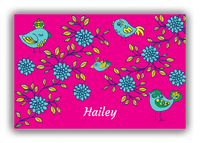 Thumbnail for Personalized Birds Canvas Wrap & Photo Print VIII - Pink Background - Front View