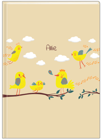Thumbnail for Personalized Birds Journal I - Tan Background - Front View