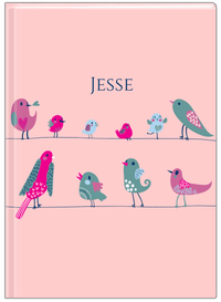 Thumbnail for Personalized Birds Journal II - Pink Background - Front View