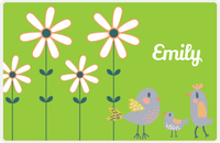 Thumbnail for Personalized Birds Placemat V - Green Background - Bird VII -  View