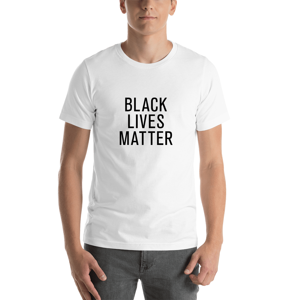 Black Lives Matter T-Shirt - White - Shirt View