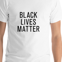 Thumbnail for Black Lives Matter T-Shirt - White - Shirt Close-Up View