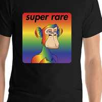 Thumbnail for Personalized Bored Ape NFT T-Shirt - Black - Shirt Close-Up View
