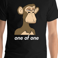 Thumbnail for Personalized Bored Ape NFT T-Shirt - Black - Shirt Close-Up View
