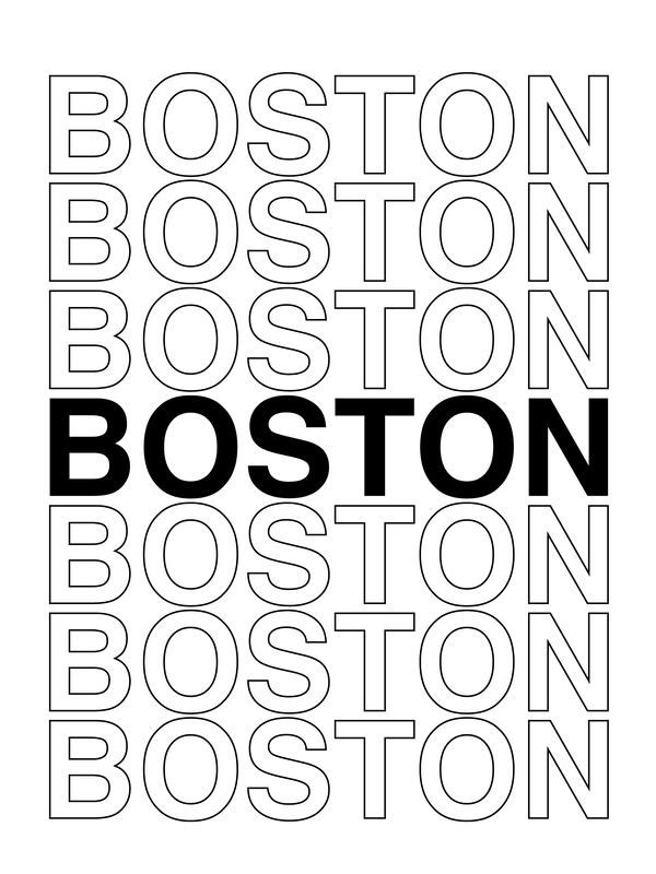 Boston T-Shirt - White - Decorate View