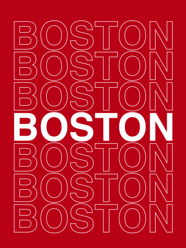 Boston T-Shirt - Red - Decorate View