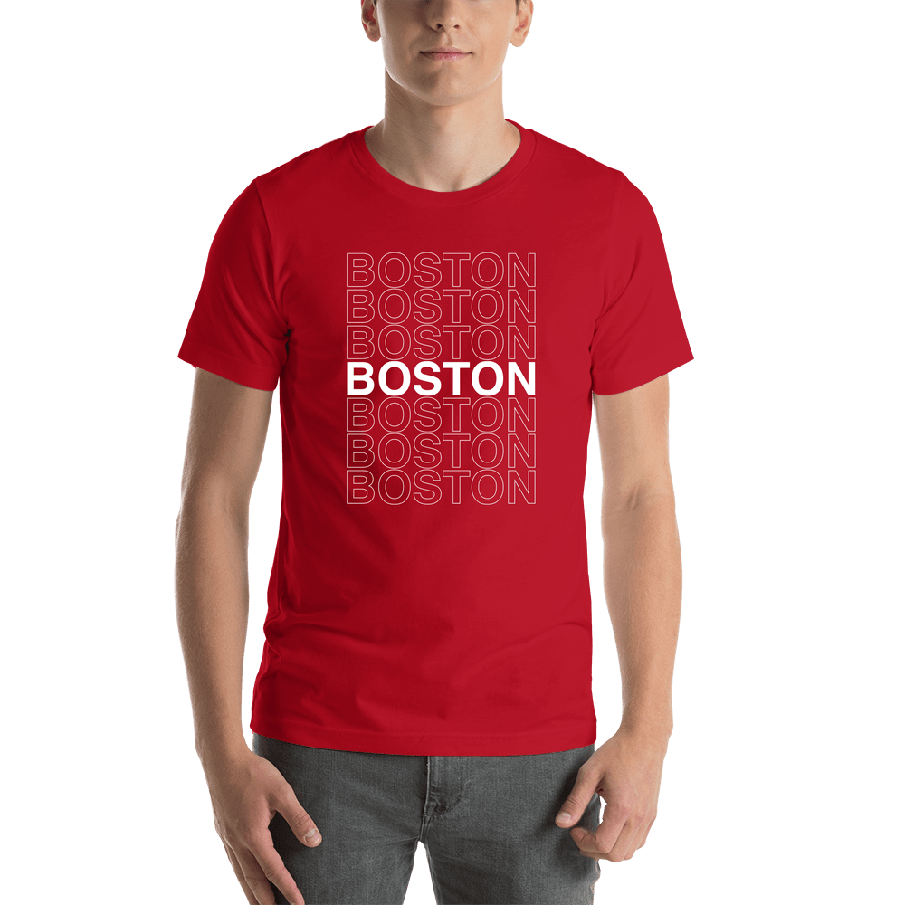 Boston T-Shirt - Red - Shirt View