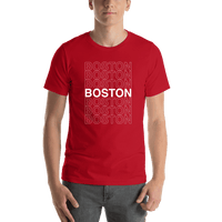 Thumbnail for Boston T-Shirt - Red - Shirt View