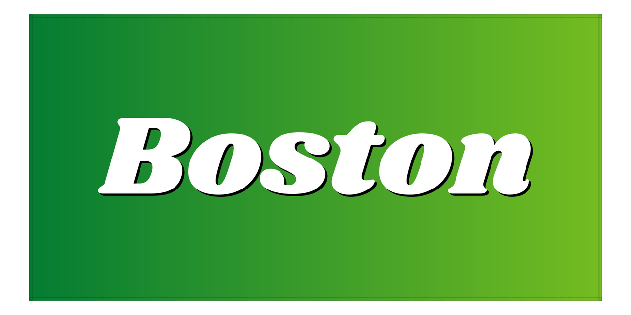 Boston Ombre Beach Towel - Front View