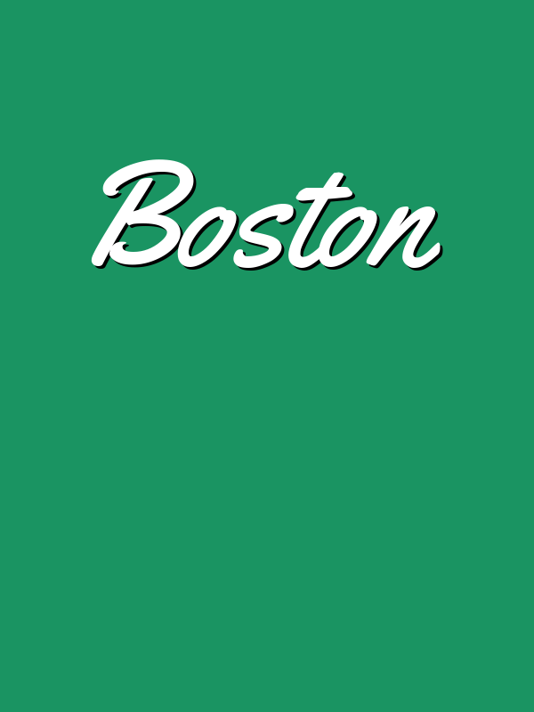 Personalized Boston T-Shirt - Green - Decorate View
