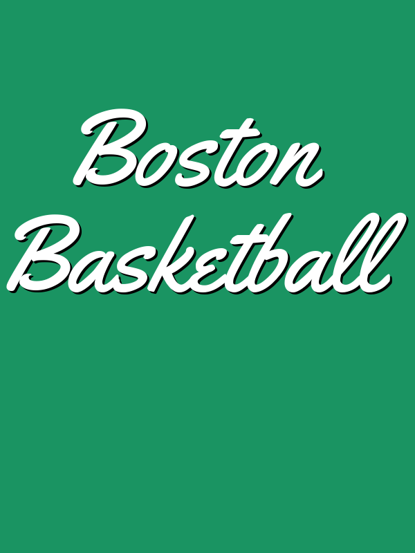 Personalized Boston Basketball T-Shirt - Green - Decorate View