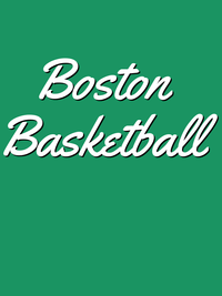 Thumbnail for Personalized Boston Basketball T-Shirt - Green - Decorate View