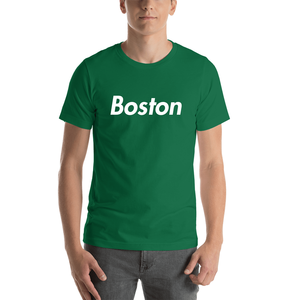 Personalized Boston T-Shirt - Green - Shirt View