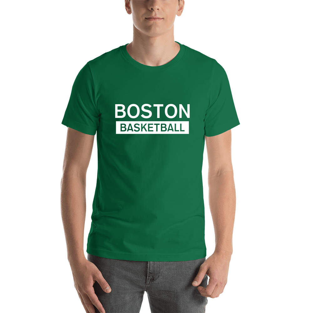 Boston Basketball T-Shirt - Green - Shirt View