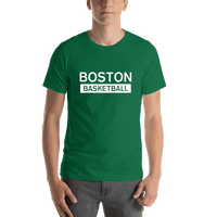 Thumbnail for Boston Basketball T-Shirt - Green - Shirt View