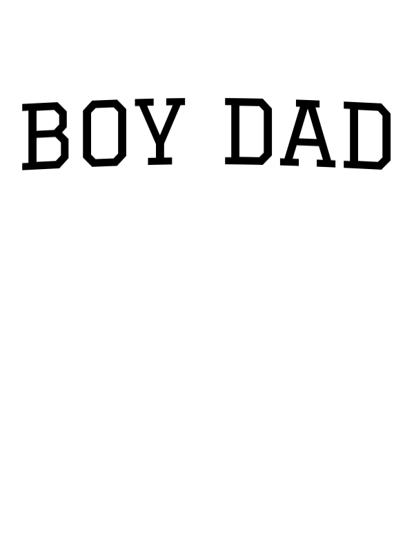 Personalized Boy Dad T-Shirt - White - Decorate View