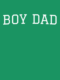 Thumbnail for Personalized Boy Dad T-Shirt - Green - Decorate View