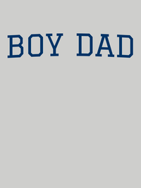 Thumbnail for Personalized Boy Dad T-Shirt - Grey - Decorate View