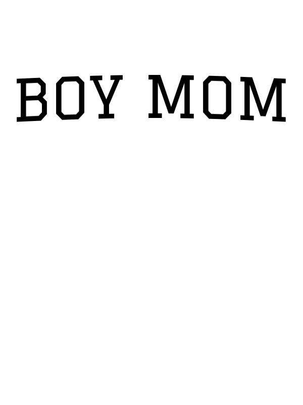 Personalized Boy Mom T-Shirt - White - Decorate View