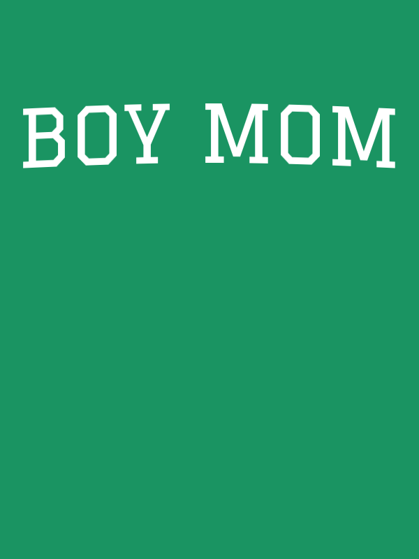 Personalized Boy Mom T-Shirt - Green - Decorate View