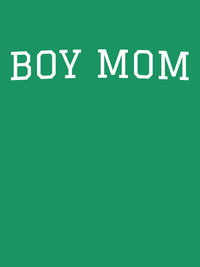 Thumbnail for Personalized Boy Mom T-Shirt - Green - Decorate View