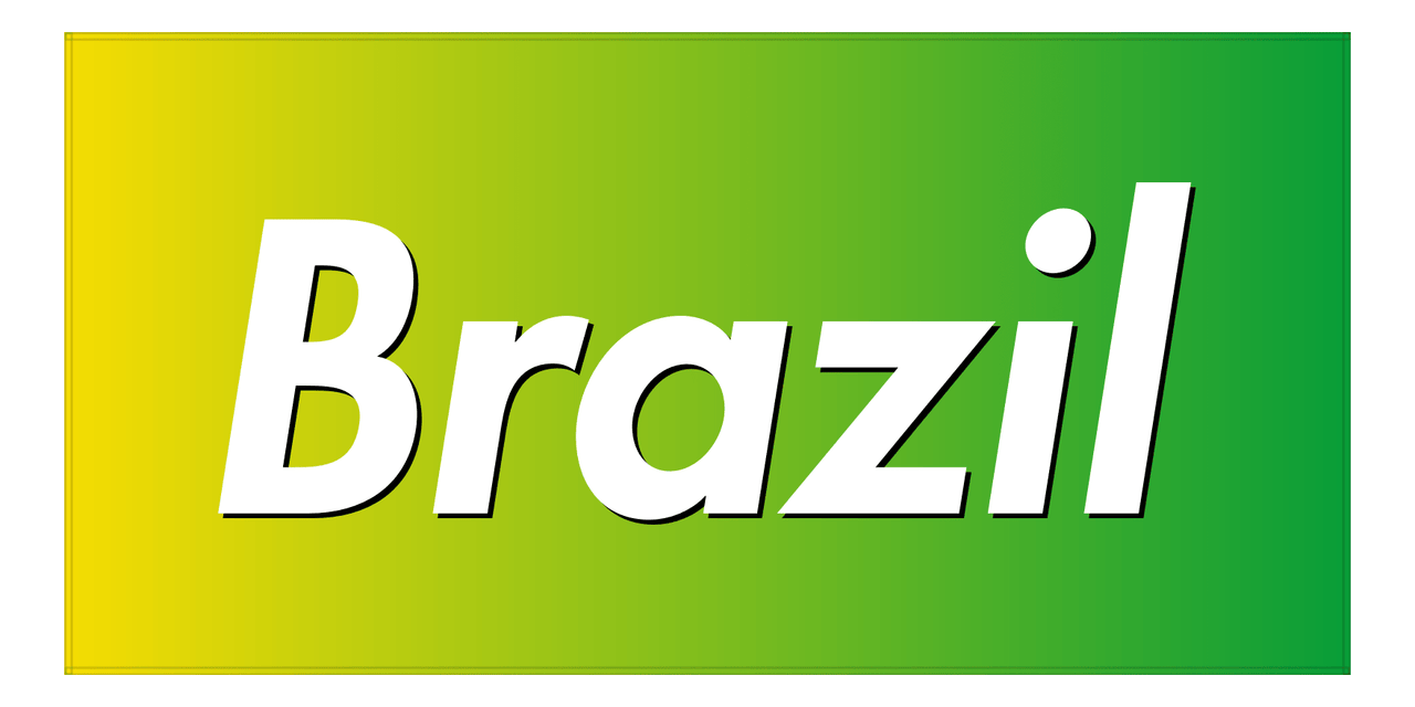 Brazil Ombre Beach Towel - Front View