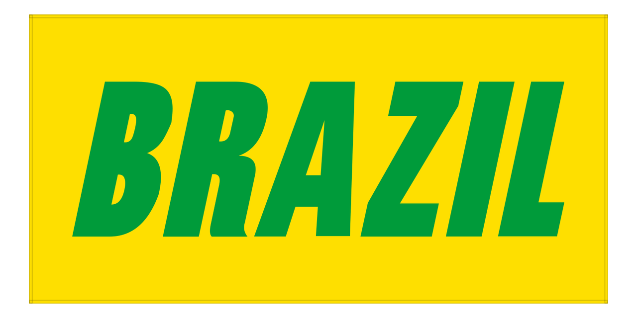 Brazil Beach Towel - Front View
