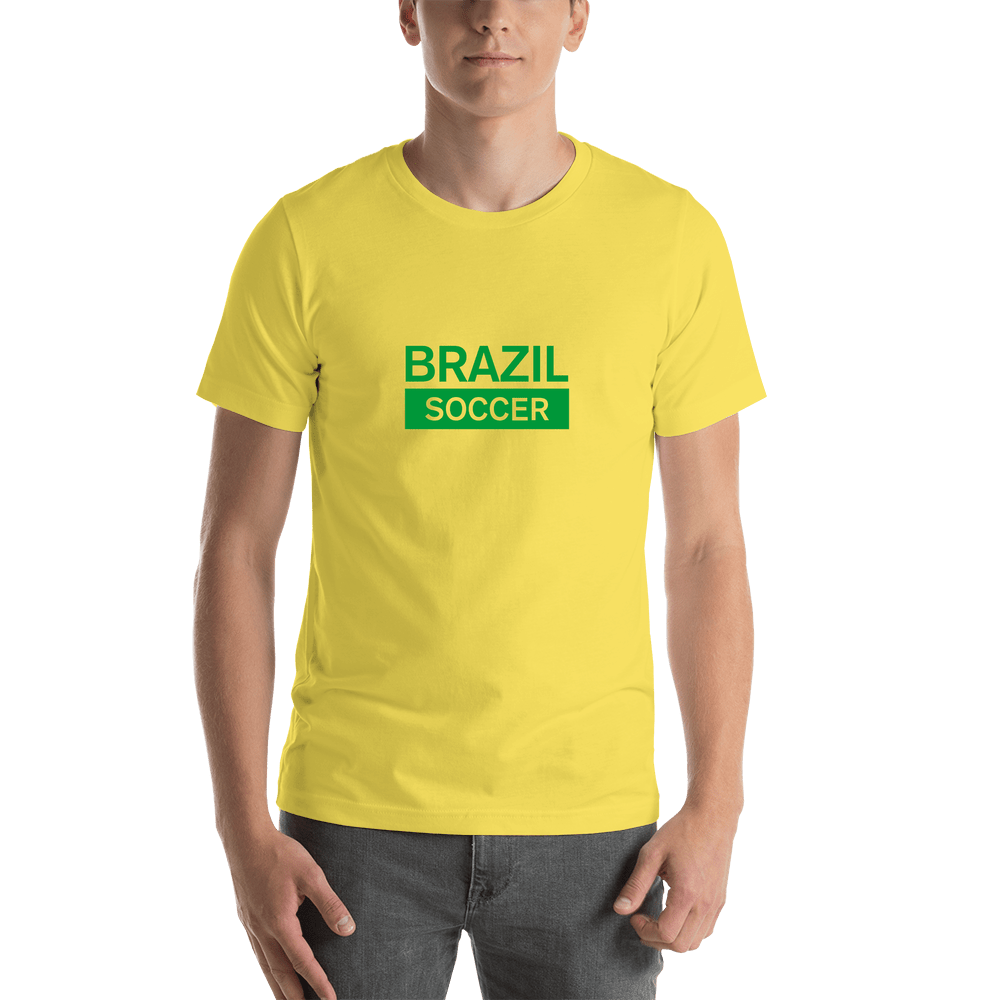 Brazil Soccer T-Shirt - Yellow - Shirt View