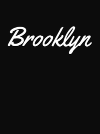 Thumbnail for Personalized Brooklyn T-Shirt - Black - Decorate View