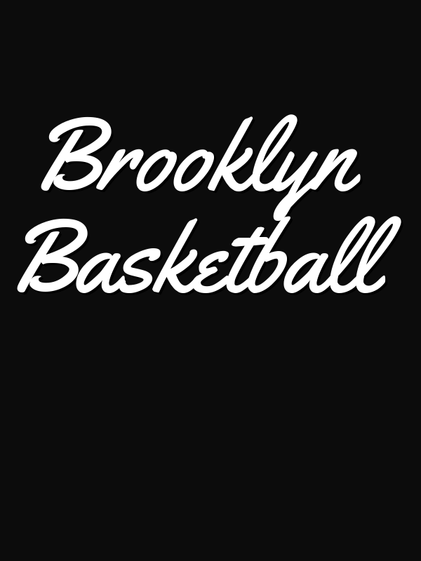 Personalized Brooklyn Basketball T-Shirt - Black - Decorate View