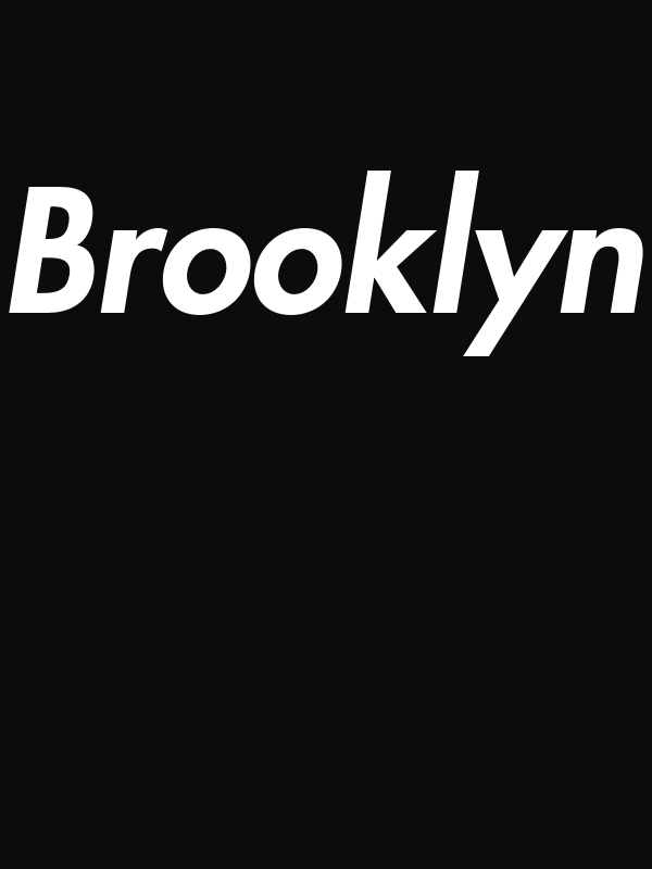 Personalized Brooklyn T-Shirt - Black - Decorate View