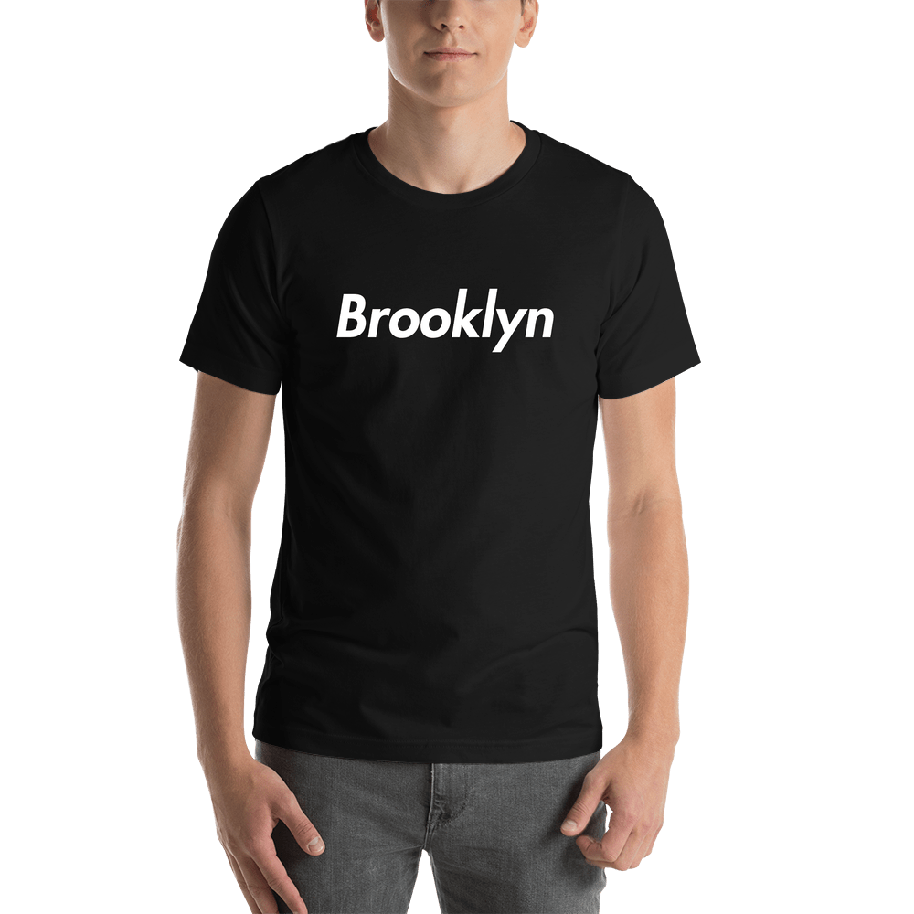 Personalized Brooklyn T-Shirt - Black - Shirt View