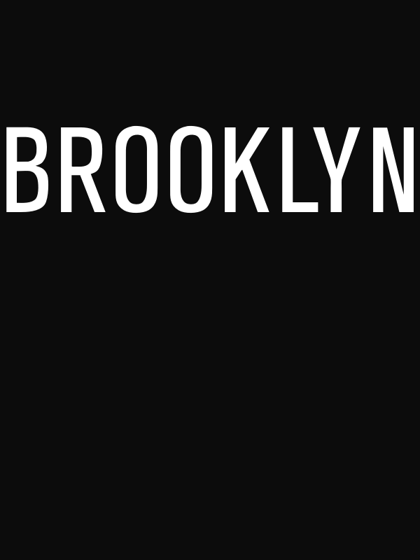 Personalized Brooklyn T-Shirt - Black - Decorate View