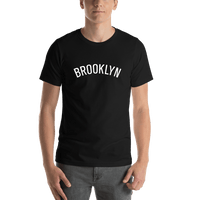 Thumbnail for Personalized Brooklyn T-Shirt - Black - Shirt View