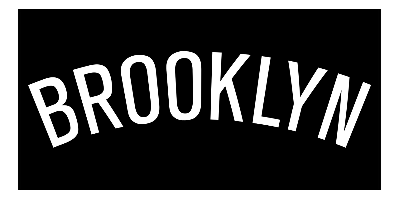 Personalized Brooklyn Beach Towel - Front View