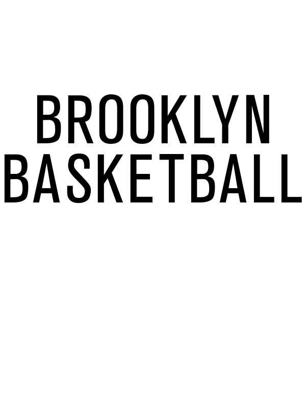 Personalized Brooklyn Basketball T-Shirt - White - Decorate View