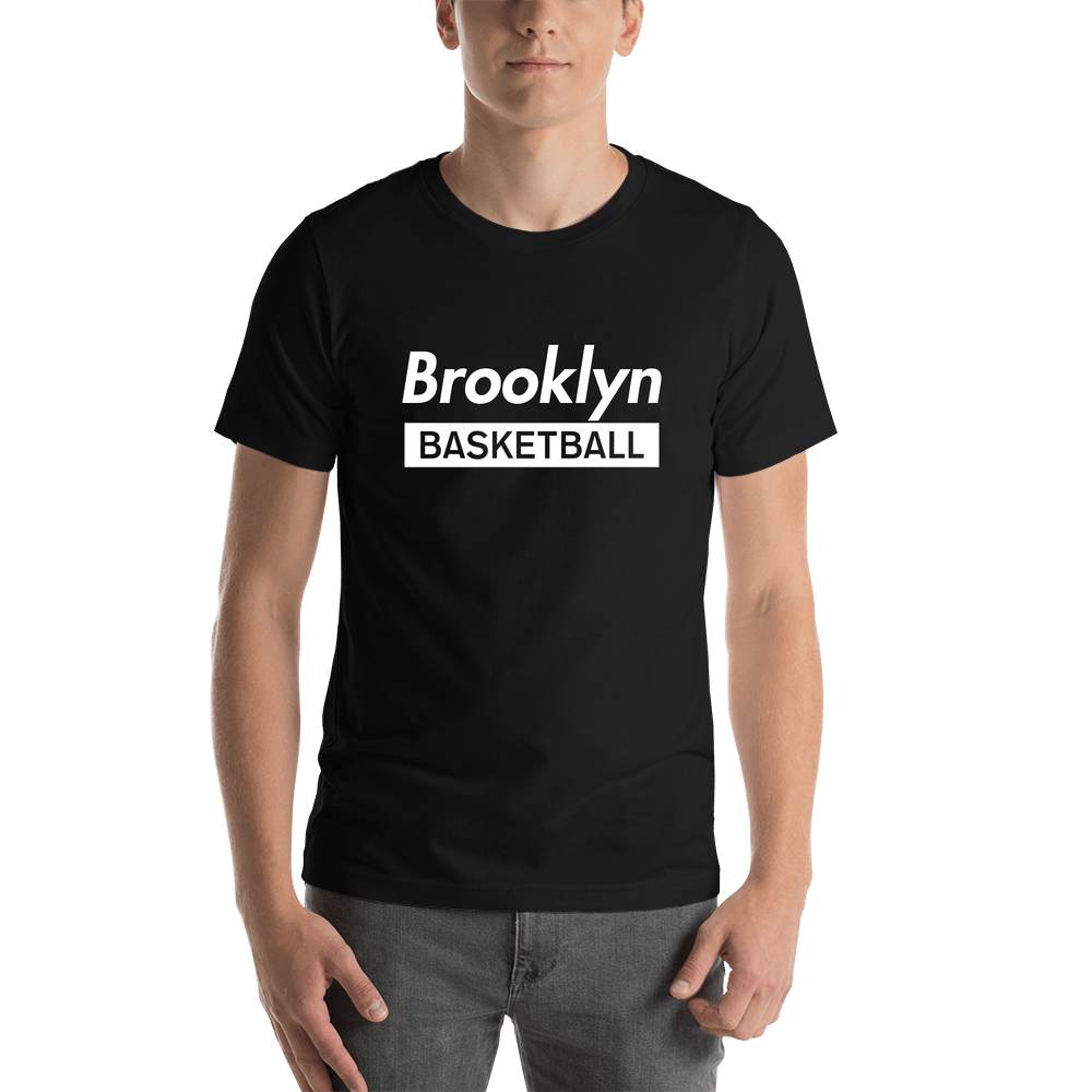 Brooklyn Basketball T-Shirt - Black - Shirt View