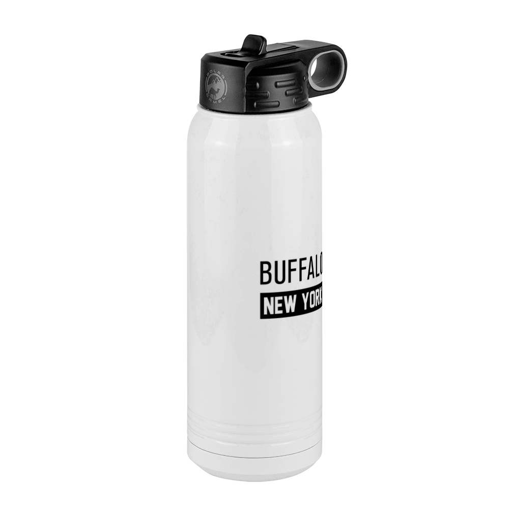Personalized Buffalo New York Water Bottle (30 oz) - Front Right View